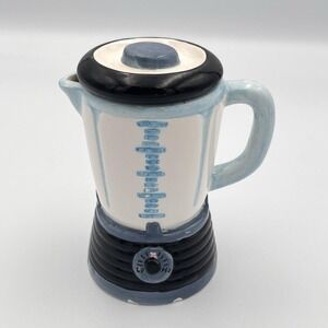 Fitz And Floyd Omnibus 50s Kitchen Blender Creamer Pitcher 1994 READ